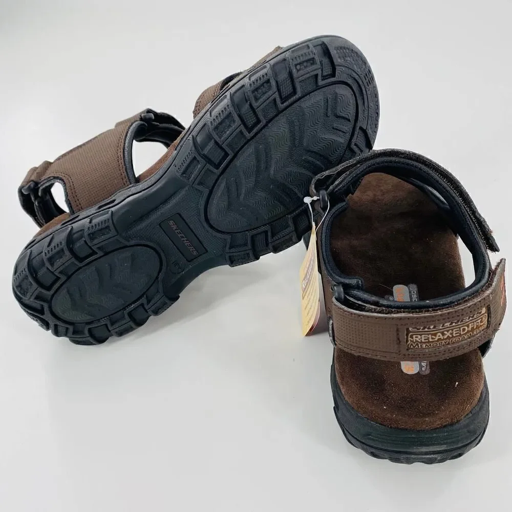 NWT SKECHERS Relaxed Fit Conner-Louden Sandals in Brown Size 7